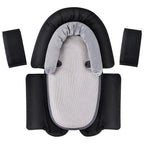 COOLBEBE Upgraded 3-in-1 Babybody Support & Strap Covers Set for Newborn Infant - Extra Soft Car Seat Insert Cushion Pad, Perfect for Carseats, Strollers, Swing, Black