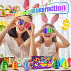 12PCS 3D Dragon Eggs with Dragon Inside, Easter Basket Stuffers Mini Easter Egg Set Articulated Unique Easter Basket Essentials for Adults Kids