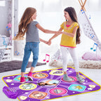 Dance Mat Toys for Kids, Purple Princess Electronic Dance Pad Game with 5 Gaming Modes, Dance Toys with LED Lights, Built-in Music, Ideas Christmas Birthday Gifts for 5+ Year Old Toddler Girls
