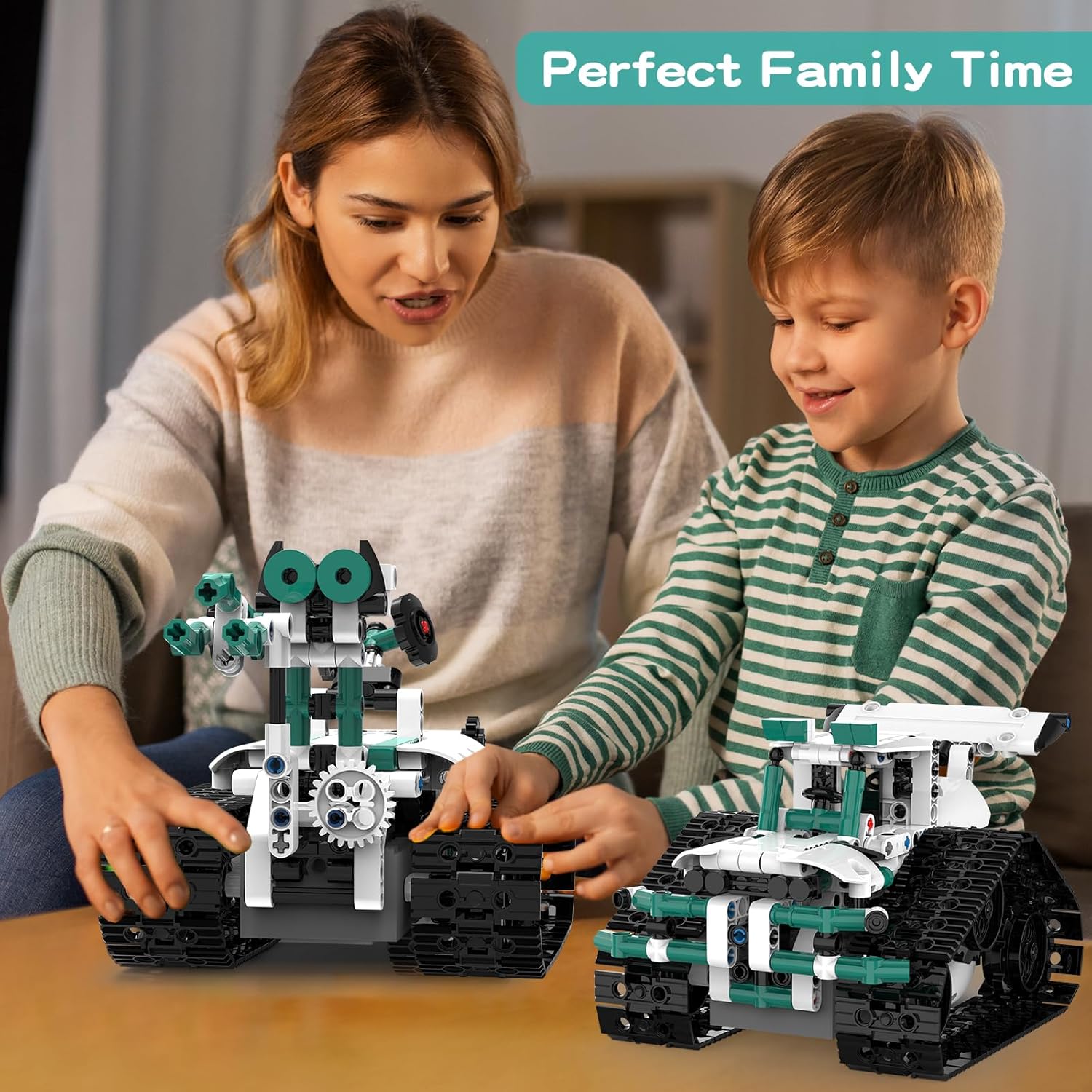 Technique Car Building Blocks Set, 13in1 Remote & APP Control Tracked Racer/Robot/Truck/Tank/Plane, STEM Kits for Kids Age 8-10, Building Toy Gifts for Boys Girls 8-16, (550 PCS)