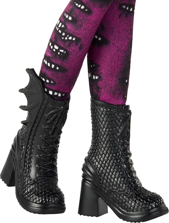 Mattel Descendants Mal Isle of The Lost Tenth Anniversary Fashion Doll with Removable Outfit, Accessory & Bendable Joints, Inspired by The Movies