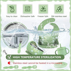 13 Pack Silicone Baby Feeding Set, BPA-Free Toddler Feeding Supplies, Include Suction Plates, Baby Bowls, Silicone Fork & Spoon, and More, First Stage Baby Dish Set - 6+ Months