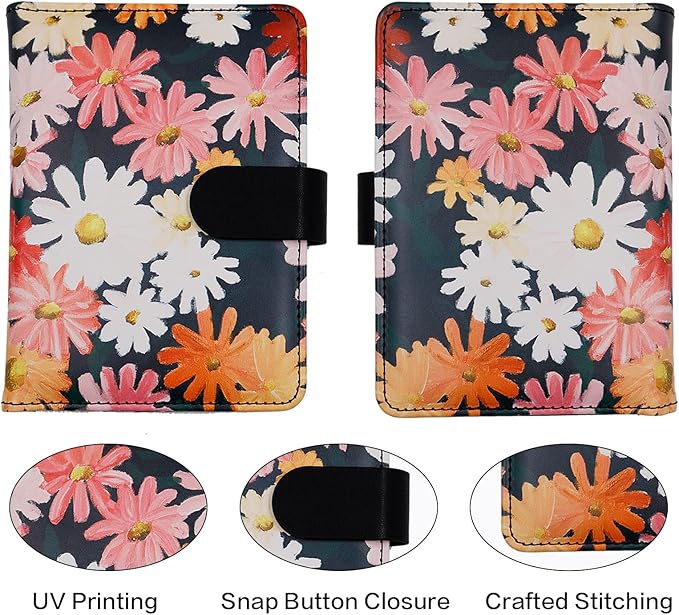 Melsbrinna Rfid Passport Holder for Travel women/Men, Cute Passport Wallet Rfid Blocking Card Slots, Rfid Passport Cover/CaseTravel Wallet, Passport Book Holder (1, Black1)