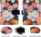 Melsbrinna Rfid Passport Holder for Travel women/Men, Cute Passport Wallet Rfid Blocking Card Slots, Rfid Passport Cover/CaseTravel Wallet, Passport Book Holder (1, Black1)