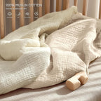 lulumoon Pack and Play Sheets Muslin: Cotton Fitted Sheets for Graco Pack N Play - Soft Playard Sheets for Boys and Girls 2Pack