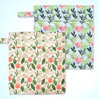 2pcs Cloth Diaper Wet Dry Bags, Waterproof Reusable Wet Bag with 2 Zipper Pockets & Handle, Washable Laundry Bags for Baby Adult Clothes Travel Beach Pool Daycare Yoga Gym Exercise Swimsuits,