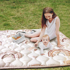 Baby Play Mat, 50x50 Playpen Mat with Super Soft Touch, Activity Mat with Upgraded Anti-Slip Bottom, Machine Washable Crawling Mat for Floor & Picnic(Boho Rainbow)