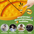 4 Pack Push Bubble Fidget Toys, Sports Fidget Bubbles Sensory Toy Sensory Bubble Soccer Football Basketball Baseball Rugby, ADHD Anxiety Autismand Stress Reliever Toy, Gifts for Kids Boys Girls Adults