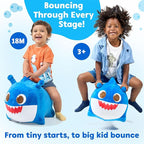 JITTERYGIT Baby Shark Bouncy Animal Plush - Daddy Shark Official Nickelodeon Music & Sing Toy - Christmas & Birthday Gifts for Kids & Toddlers (Boys & Girls) Ages 2-4 Years Old (Blue)