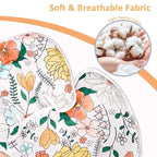 Pea Pod Baby Car Seat Head Support for Newborn, 2 in 1 Infant Car Seat Head Body Support for Girls Extra Soft Breathable Baby Car Seat Cushion Insert for Strollers, Swings, Bouncers, (Retro Floral)