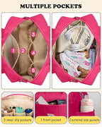 Dance Bag, Kid Weekender Bags，Girl Overnight Bag with Wet Pocket，Lightweight Travel Tote Personalized Cheer Bags with Makeup Pouch-10 Year Old Girl Birthday Gifts