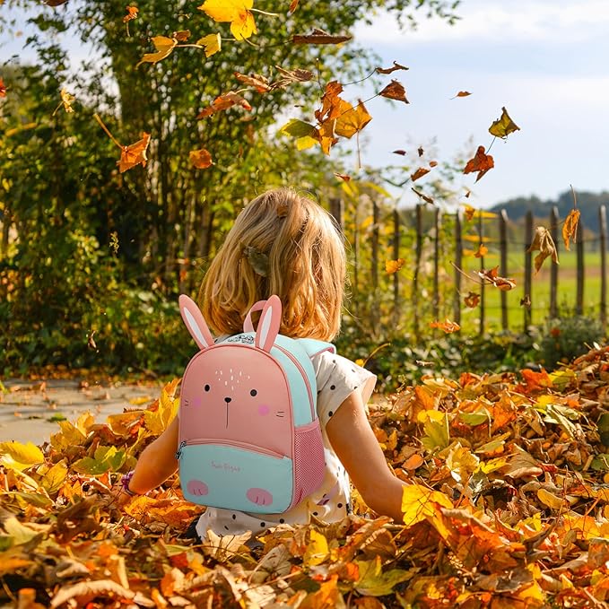 SUN EIGHT Cute Toddler Backpack Toddler Bag 3D Cartoon Mini Travel Bag for Baby Girl Boy 2-6 Years