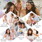 YOOLIFE Initial Canvas Waterproof Beach Tote Bag Zipper Personalized Gifts for Women Her Birthday Travel Beach Essential