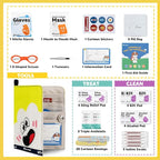 StBernard First Aid Kit for Kids, Small Pocket Size Medical Kit with Cute Bnadages, Tools for Daily Emergencies, Organized Pouch for Toddler & Children, Home, Camping, Travel, Playground(Yellow)