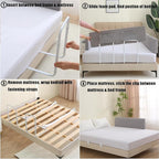 Bed Guard Rail for Toddlers, 78.7inch Foam Padded Toddler Bed Rails, Side Rails for Queen King Twin Full Size Bed, Bedrail for Toddler Safety