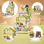 Streetscape Cafe Mini Building Set, 1770 PCS Mini Brick Building Cafe Set (for Boys Girls 6+)