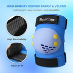 BOSONER Kids/Youth Knee Pad Elbow Pads for Roller Skates Cycling BMX Bike Skateboard Inline Rollerblading, Skating Skatings Scooter Riding Sports