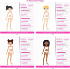 Fashion Angels Sticker Stylist 12544, Fashion Design Sticker by Number Activity Book, For Kids 6 and Up