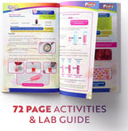 Playz Edible Exploding Candy Making Science Kit for Kids Ages 8-12 Years Old - Food Science Chemistry Kid Science Kit with 29 Experiments, Educational Science Kits for Boy & Girls