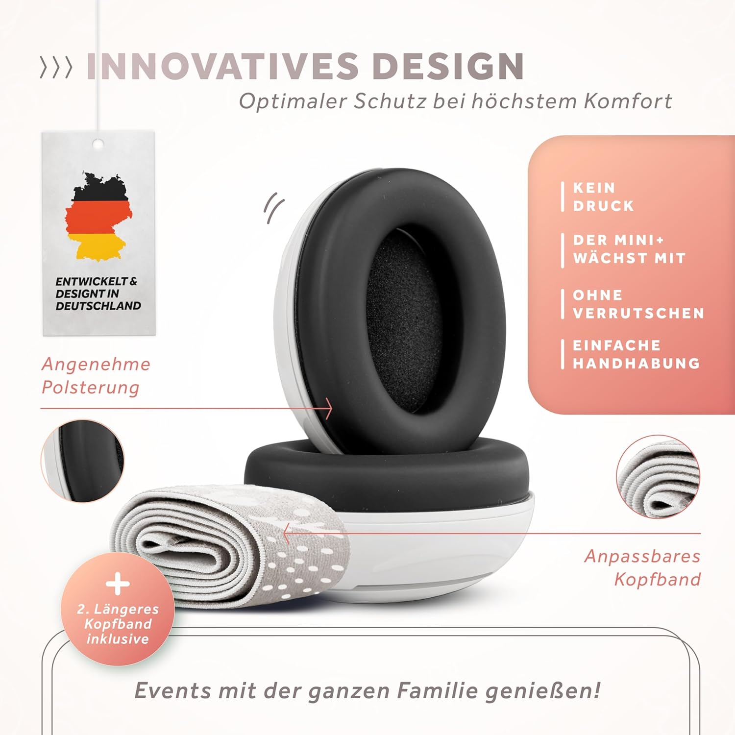 Schallwerk ® Mini+ Baby Ear Muffs – Infant Noise Cancelling Headphones, Toddler Ear Protection, Baby Headphones for Noise