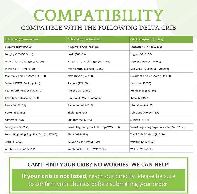 Full-Size Conversion Kit Bed Rails Compatible with Delta Children Convertible Cribs - Solid Wood Rail #0050 - Toddler & Adult Bed Rail for Full-Size Beds - Baby Furniture (Walnut Espresso - 1324)