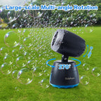 Rechargeble Bubble Machine, 270° Automatic-Rotating, 38000 Big Bubbles/min, 1000ml Large Bubble Tank, 2200mAh Battery, Bubble Maker for Kids Toddlers, Parties, Wedding, Birthday, Outdoor, Black