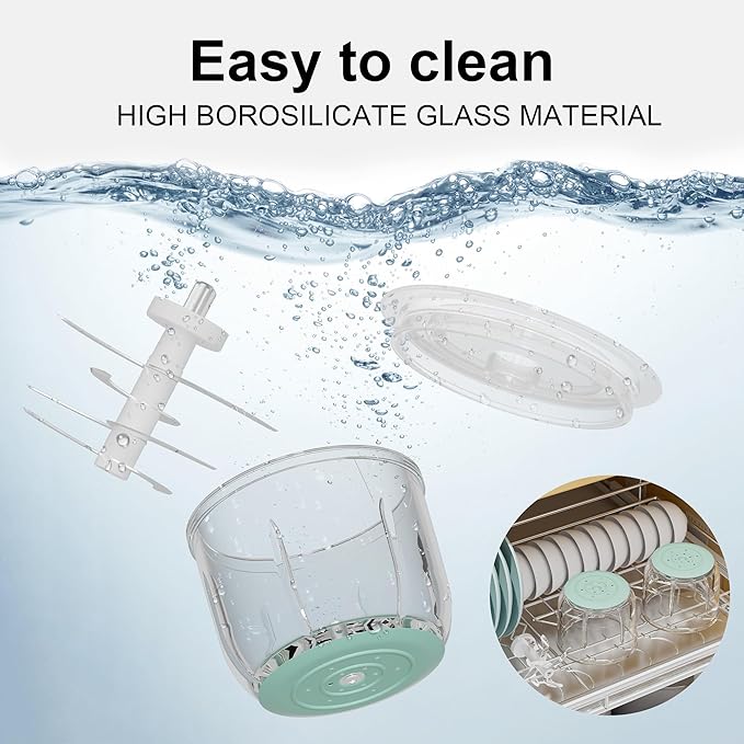 Baby Food Maker Blender, 10oz Baby Food Puree Maker, Food Processor for Baby Foods Fruit Vegetable Meat, 10-Second Quick Soft Food Prep for Baby-Upgraded