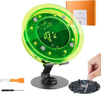 STEM DIY Toys Hand Assembly Electronic Spin The Wheel | Science Craft Kit for Kids Ages 8-9-10-11-12-13-14-15+ Years Old | Educational Gifts for Boys&Girls | Video Guide | (Round-Fluorescent Green)