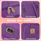 Dikaslon Diaper Bag Backpack with Portable Changing Pad, Pacifier Case and Stroller Straps, Large Unisex Baby Bags for Boys Girls, Multipurpose Travel Back Pack Moms Dads, Purple