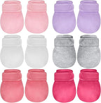 Adjustable Baby Mittens No Scratch Newborn Cotton Breathable Gloves Warm Baby Mitts for Boys Kids