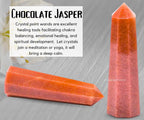 Amazing Gemstone Chocolate Jasper Crystal Towers - Natural Healing Crystal Point Obelisk for Reiki Healing and Crystal Grid (2 Inch to 3 Inch)