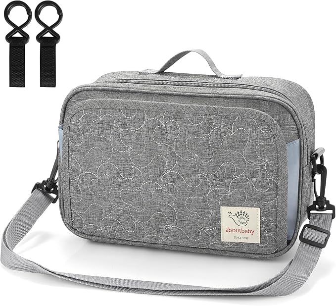 Accmor Stroller Organizer, Universal Stroller Organizer with Insulated Cup Holder Pocket, Dual Purpose Large Capacity Stroller Bag Caddy, Stroller Accessories Fits for Uppababy, Doona, Nuna Strollers