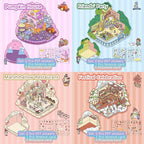 DIY 3D Sticker Scene，8 Sets Pack（600+） Large-Sized, Reusable Sticker Book, Cute Sets for Free Combination, Waterproof for Anywhere, Crafts Party Favors Birthday Gift