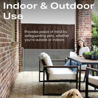 Cumbor 76" Wide Long Retractable Safety Gates for Stairs, Mesh Dog Gate for The House, 34" Tall Extra Wide Pet Gate for Dogs, Long Gates for Doorways, Hallways, Indoor/Outdoor(Gray)