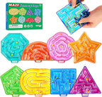Sensory Fidget Toys for Kids: 8 Pack Gel-Filled Maze Squeeze for Children - Calming Autism Toys for Classroom