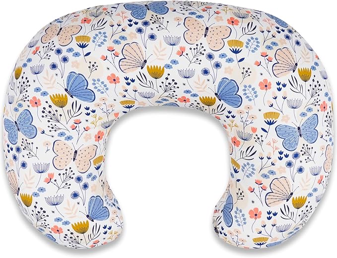 Nursing Pillow, Ergonomic Breastfeeding Pillow for Breastfeeding & Bottle Feeding, Standard Size Breathable with Washable Cover, Hypoallergenic, Tummy Time & Sitting Support (0-18Months)