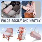 Tiny Marvels Portable 3-in-1 Baby Booster Seat, Cozy Floor Seat, Feeding Seat with Tray, Compact Foldable Toddler Booster with Child Safety Belt Carry Bag, Perfect for Travel (Blush Petals)