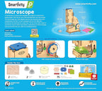 Smartivity Microscope 100x Zoom STEM Toy for Kids Age 8 to 14 Years Old | Cool Birthday Gifts Ideas for Boys & Girls | DIY Science Toys for 8,9,10,11,12,13,14 Years I Wooden Engineering Game