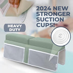 Comfortable Baby Bath Kneeler and Elbow Rest Pad Set – Thick Memory Foam Bath Kneeling Pad with Elbow Support – Baby Bathtub Cushion with Toy Organizer for Bathing Infant or Toddler - Green