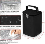 Accmor Breastmilk Cooler Bag with Ice Pack, Baby Bottle Cooler Bags, Insulated Bottle Cooler Tote Bags On The Go, Fits 4 Large 8oz Bottles, for Nursing Mom Daycare Travel, Black