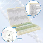 120 Microscope Slides with Specimens for Kids, Prepared Microscope Slides for Kids Microbiology, Prepared Microscope Slides for Adults