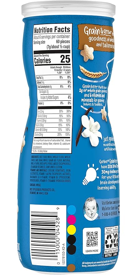 Gerber Baby Snacks Puffs (Vanilla) (Pack of 6)