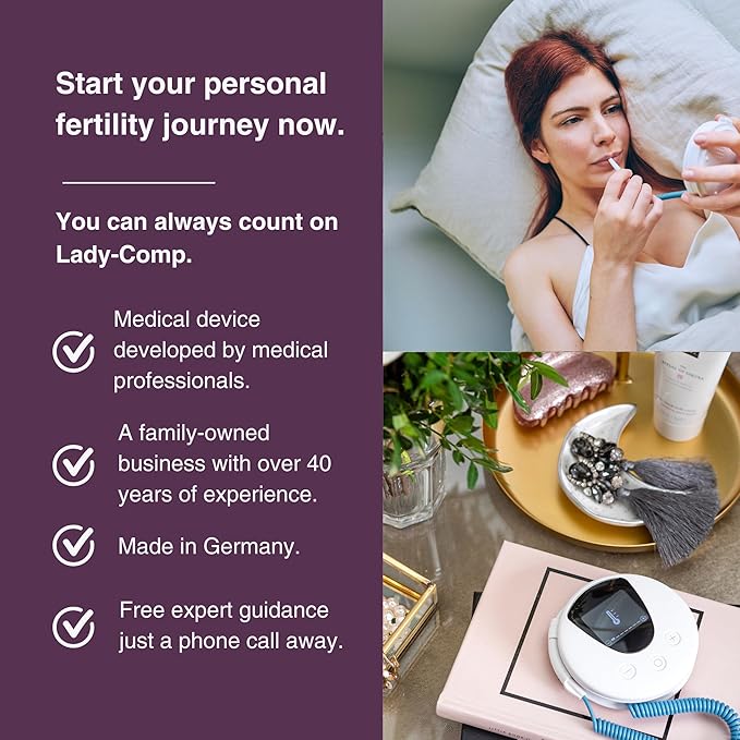 Fertility Monitor – Natural Hormone-Free Ovulation Monitor & Fertility Awareness Device – Accurate BBT Tracking & Ovulation Detection – Non-Invasive, App-Free & FDA Cleared