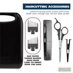 Wahl Home Haircutting Corded Clipper Kit with Adjustable Taper Lever, and 10 Color Coded Guards for Easy Clipping & Trimming - Model 79722