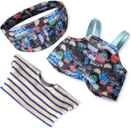 Clothes for 6.7in/17cm Doll, Set of 4 Cute Doll Accessories Includes Doll Hat+T-Shirt+Bib Pants+Shoes Set Premium Fashion Outfit for Collectors Unique Gift (Style B2)