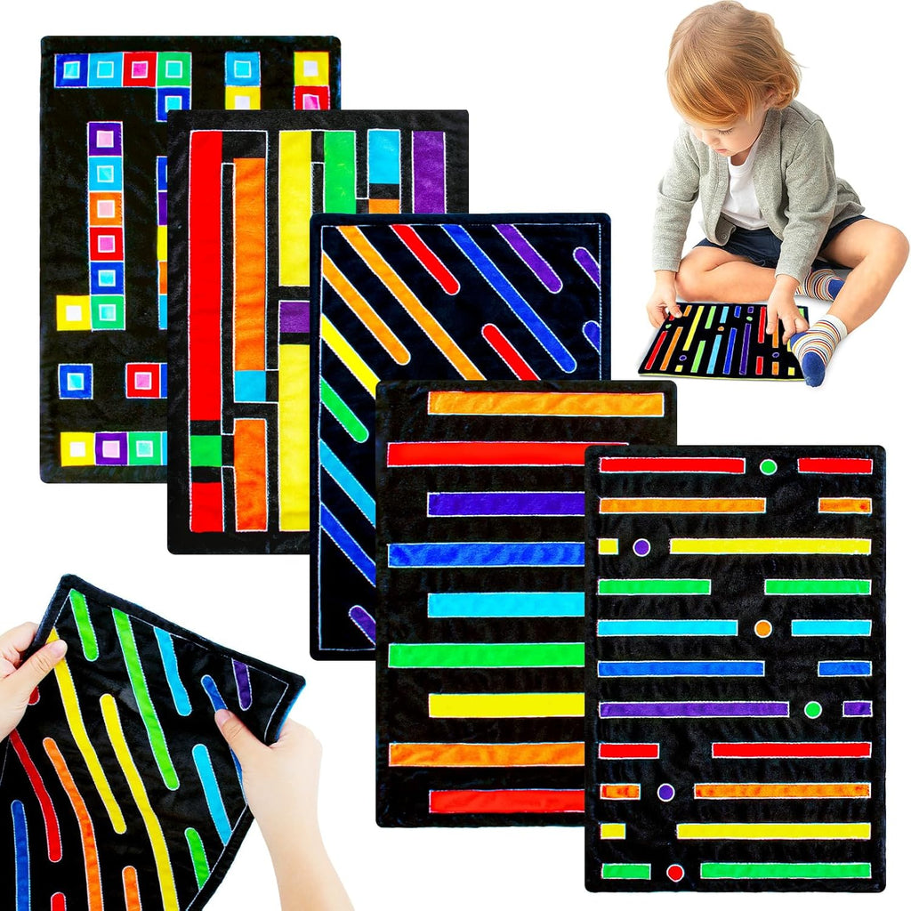 5 Pcs Marble Maze Mat Fidget Toys Anxiety Calming Toys Autistic Sensory Toys Kids Fidget Toys for Kids with Special Needs Calm Down Corner Supplies