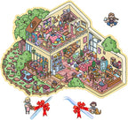 DIY 3D Sticker Scene，Jumbo-Large Sisters Party, Reusable Sticker, Cute Sets for Free Combination, Waterproof for Anywhere, Crafts Party Favors Birthday Gift