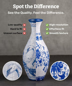 Pintoo 3D Puzzle Vase Unique Flower Vase Made by 160 Curved Plastic Puzzle Pieces House Warming Gift for Flower Arrangements and Home Decoration - [S1024] (Translucent, Carp with Lotus)