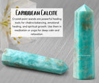 Amazing Gemstone Caribbean Calcite Crystal Towers ~ Healing Crystal Crystal (2" to 3" INCH)