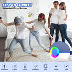 Mgaolo Mini Karaoke Machine for Kids Adults,Portable Bluetooth Speaker with 2 Wireless Microphones,Gift Toys with MP3 Player for Boys Girls 3-12 Year Old Birthday Family Home Party Present (Blue)